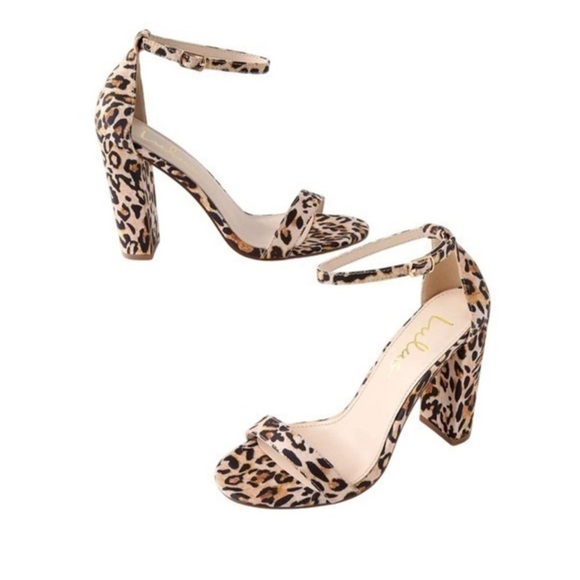 Lulus Shoes - NIB Lulu's Taylor Leopard Print Heels Sz 7.5